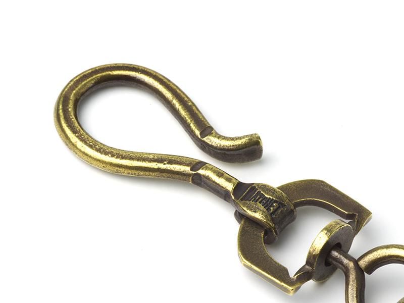 IRON Wallet chain-BRASS | ハチェットメタルワークスタジオ