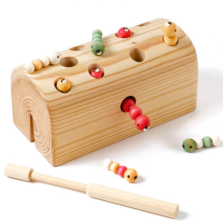 ひっつき虫　✨　ひっつきむし　木製　知育玩具　おもちゃ　ヒノキ