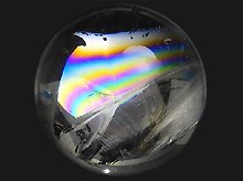 左水晶｜高品質レインボー水晶玉　26mm　No.21｜天然スパイラルクォーツ（螺旋水晶）