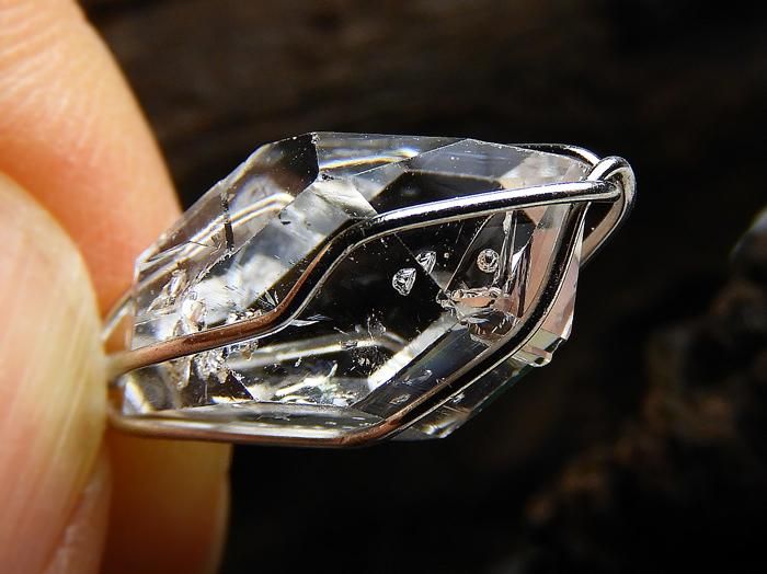 大粒ハーキマーダイヤモンドペンダントトップ｜Crysterra