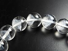 スノーホワイトファントムクォーツ右水晶ブレスレット｜Crysterra