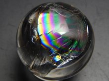 双晶｜高品質レインボー水晶玉　22.8mm　No.87｜天然スパイラル水晶