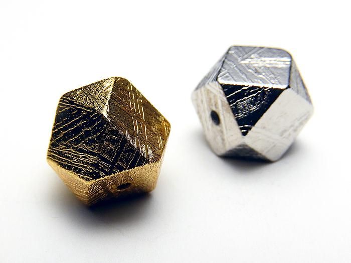 ギベオン隕石 クローバー型10mm(ゴールド&シルバー)&スター