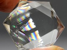 宝石質天然レインボー水晶｜六芒星カット｜35mm｜No.2