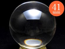 日本製無垢水晶玉｜41.3mm　5A-｜右水晶｜ブラジル産天然スパイラル水晶