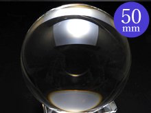 日本製無垢水晶玉｜50mm　5A-｜左水晶｜ブラジル産天然スパイラル水晶