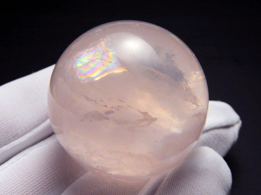 天然】スター ローズクォーツ 丸玉 40mm ⭐︎【天然】スター ローズ