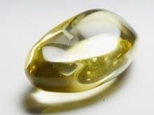非加熱宝石質シトリン｜ブラジル産｜タンブル｜45×25×18mm　32g｜No.9