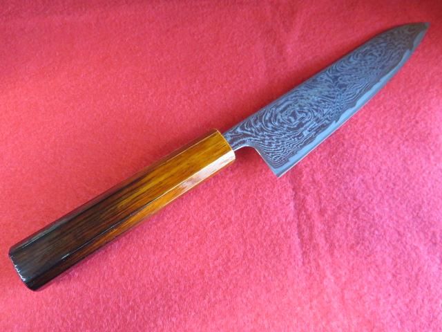 包丁の柄 漆器 八角柄