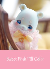 【即納品】 Sweet pink Frill Collar