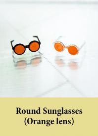  ڼʡRound SunGlasses_Orange lens 
