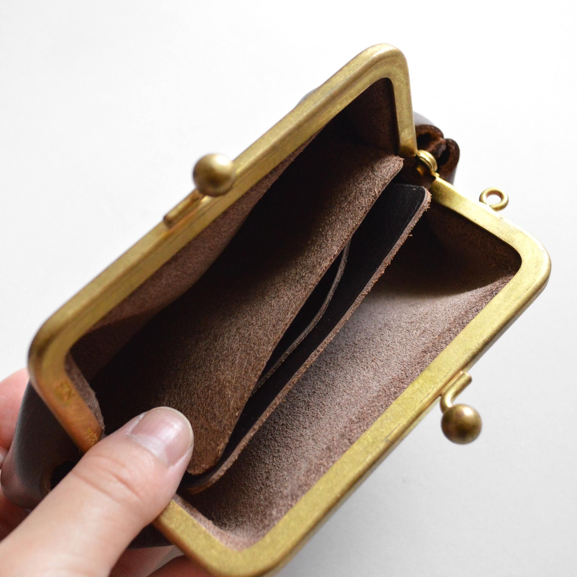 N25 がま口財布 くるみの木 N25 がま口財布 くるみの木