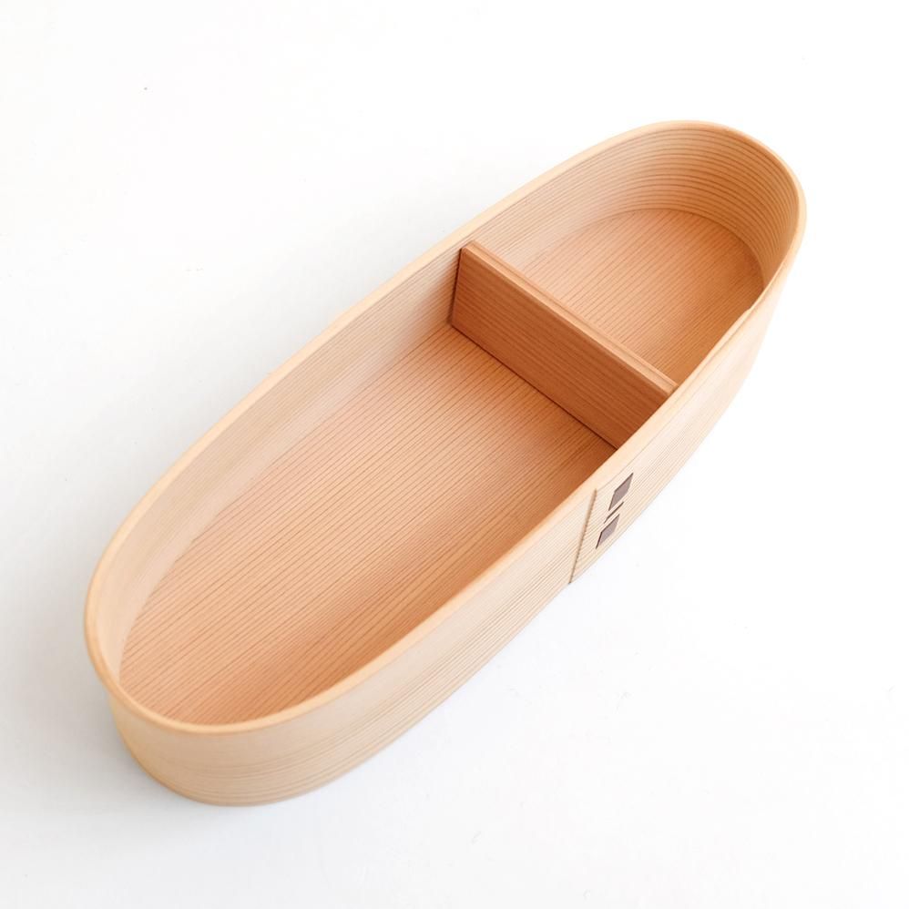 売り切りSALE♥️柴田慶信商店 天然秋田杉 長手弁当箱(小) 白木 漆 長手弁当箱 小 中 大 | 柴田慶信商店 秋田県大館市