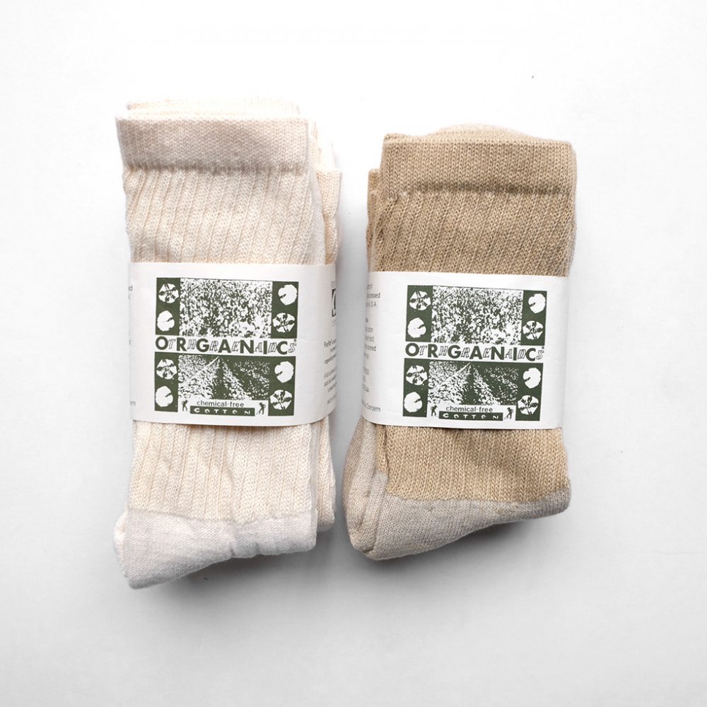 SUNSHINE + CLOUD / 3P ORGANIC SOCKS レギュラー - くるみの木