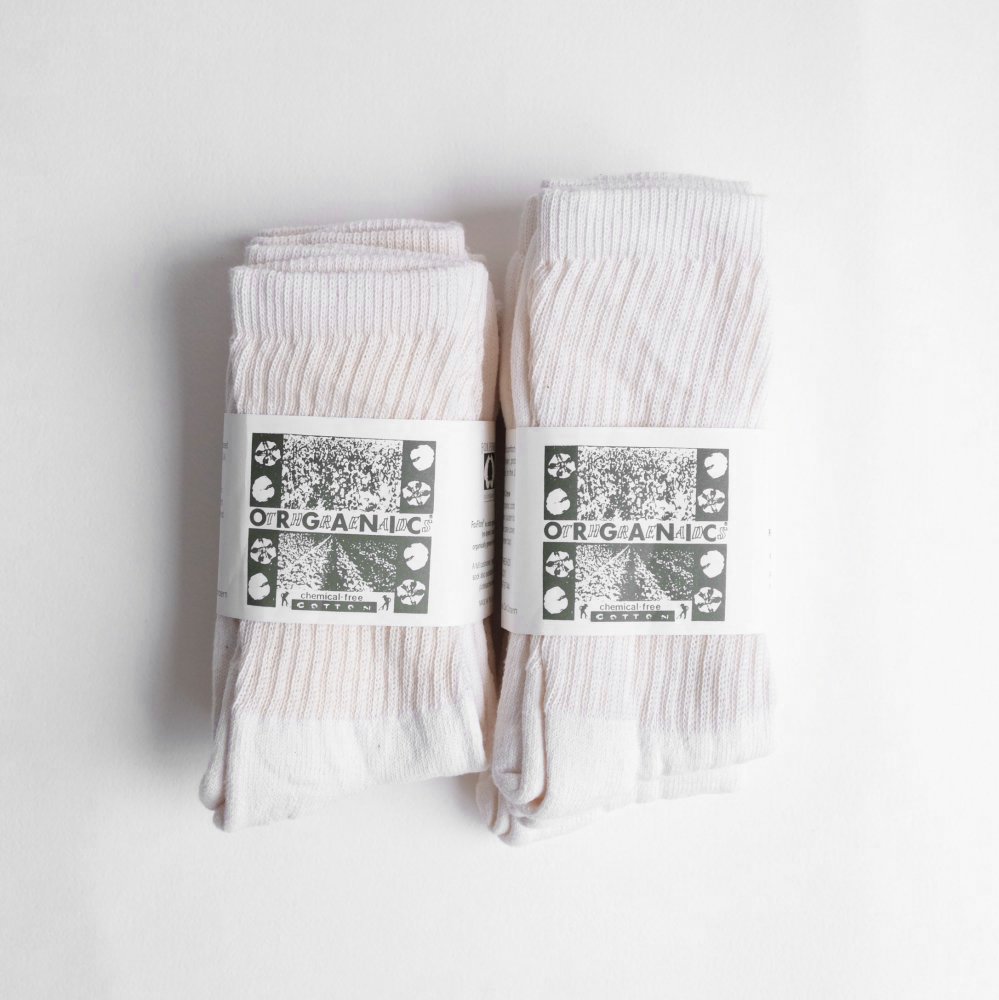 SUNSHINE + CLOUD / 3P ORGANIC SOCKS レギュラー - くるみの木