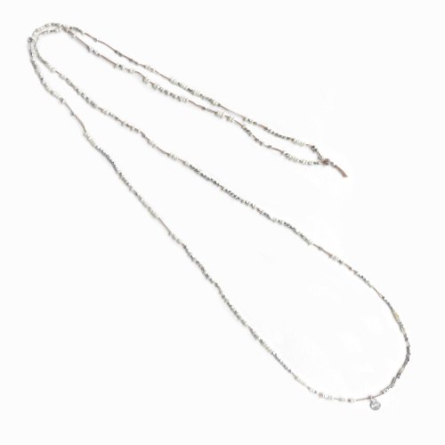 mikia / AIYANA red diamondkeshi pearl long necklace