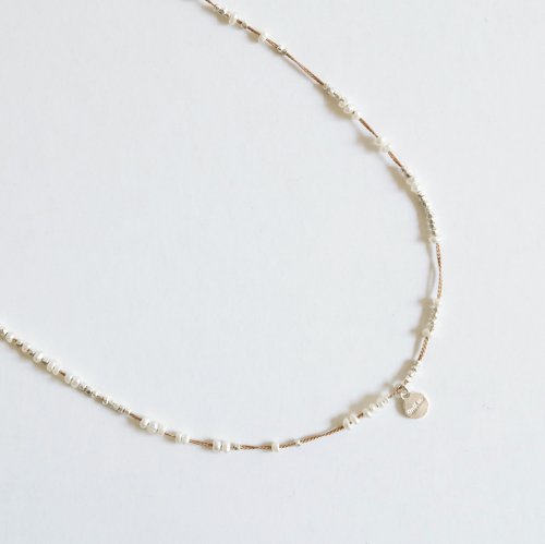 mikia / AIYANA red diamondkeshi pearl long necklace