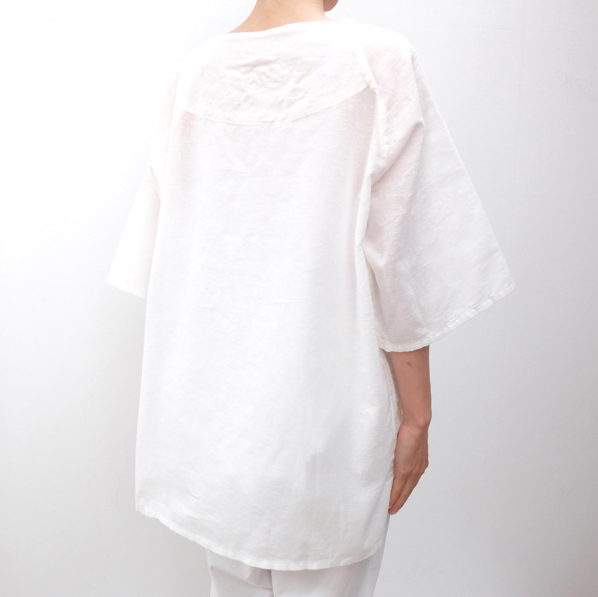 COSMIC WONDER｜大麻綿紗ビッグTシャツ｜White