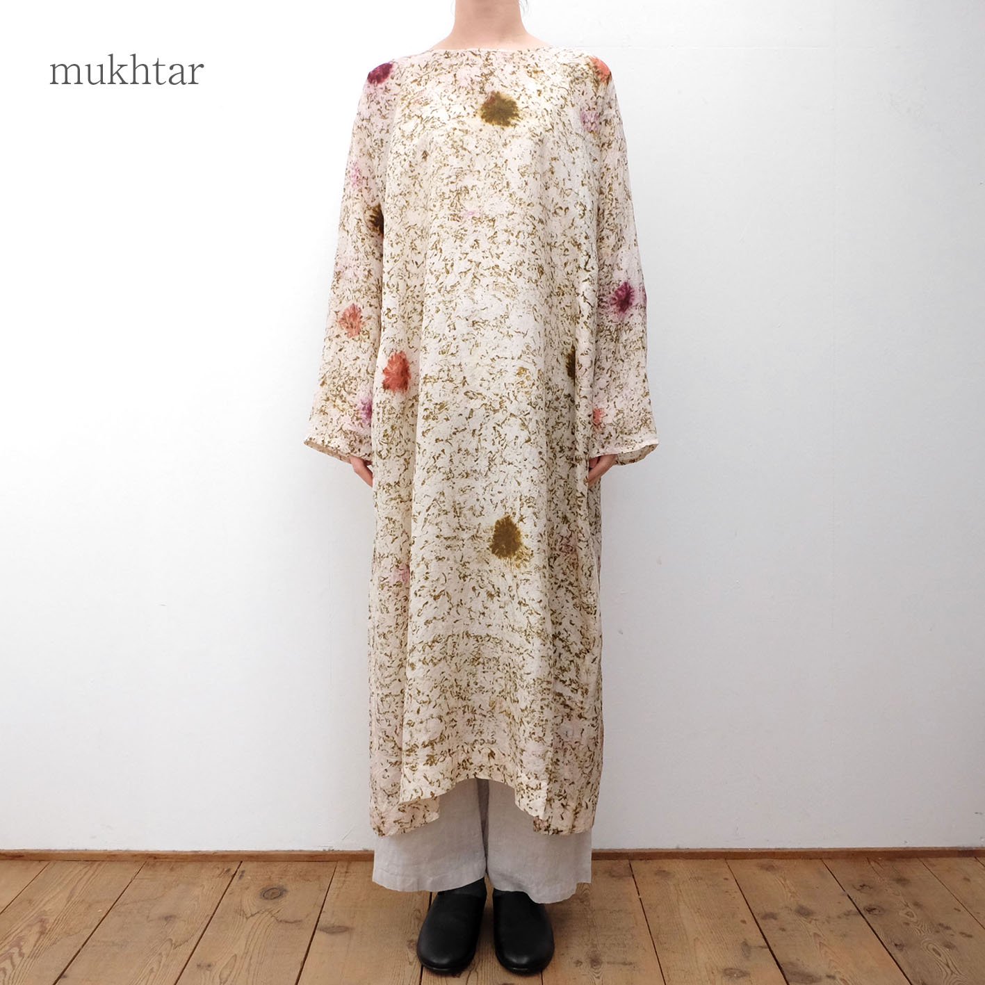 日本入荷 dosa tunisian tunic ワンピース cotton indigo - ワンピース