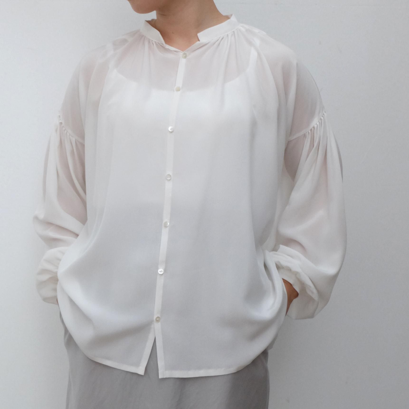 humoresque / gather blouse silk 【GAT2202】 - くるみの木