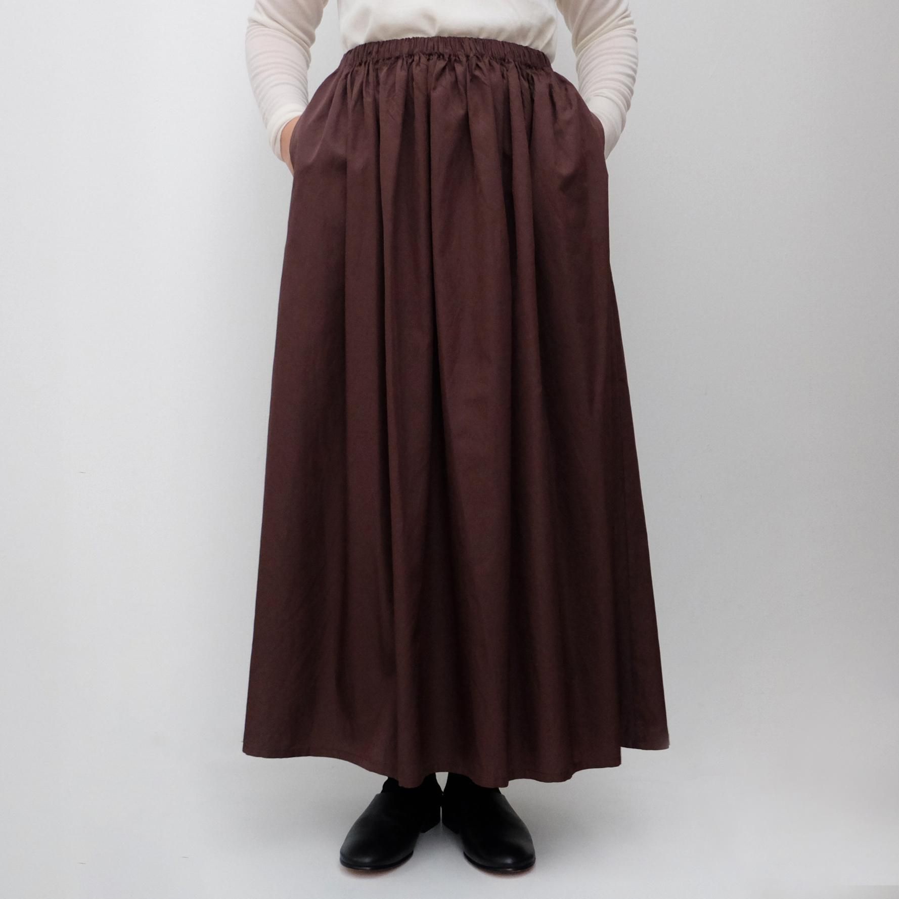 humoresqueプリーツスカートwrap skirt bordeaux36 en