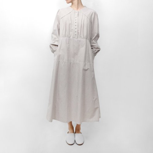COSMIC WONDER / Cotton linen classic broadcloth 1920's work dress 17CW17281 18CW17281