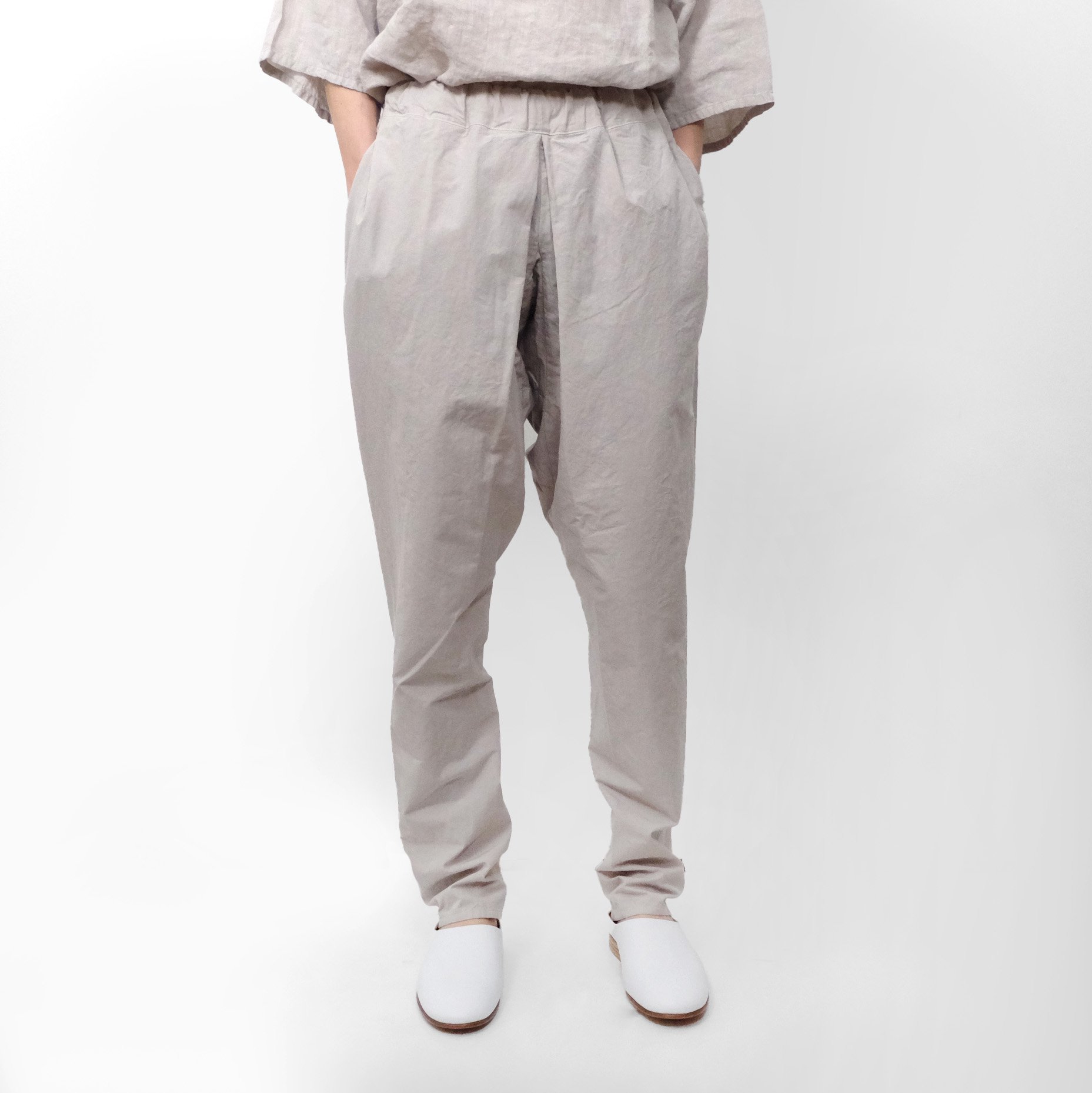 COSMIC WONDER / Cotton linen classic broadcloth tattuke pants【17CW11113】 -  くるみの木