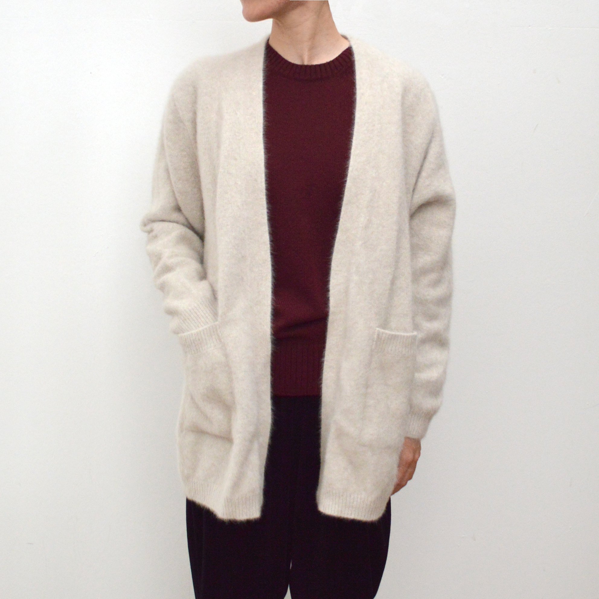 ANSPINNEN / Crew neck Cardigan 【ANS-WK0088】 - くるみの木