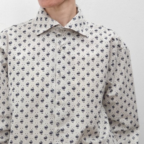COSMIC WONDER / Old owlish floral-patterned shirt 19CW01186