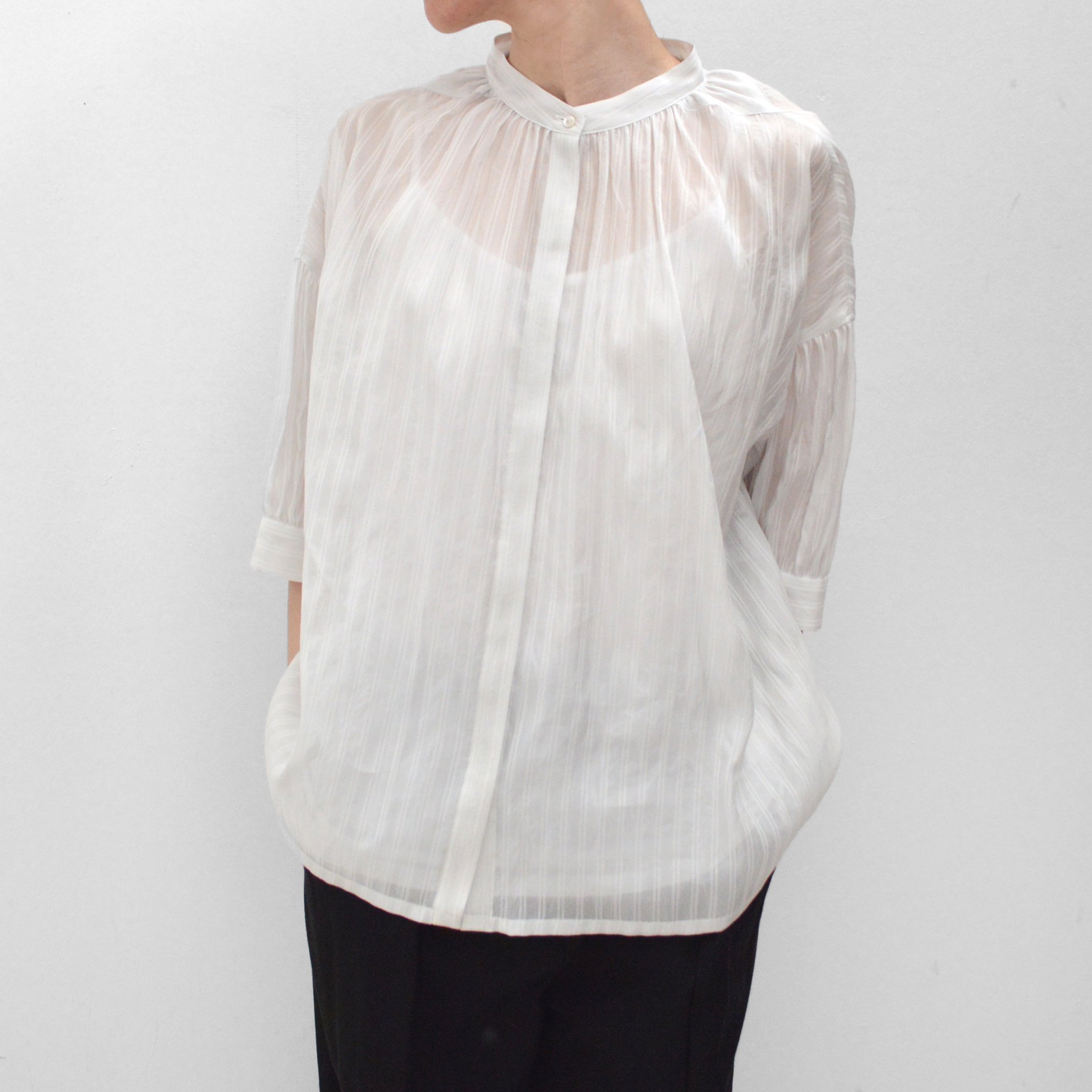 humoresque / gather short blouse【LS2204】 - くるみの木