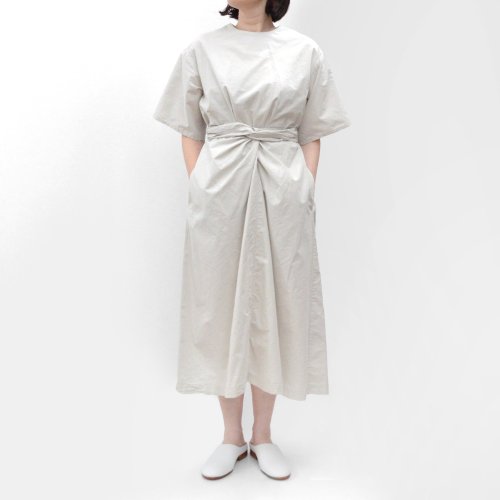 COSMIC WONDER / Cotton Silk broadcloth wrapped dress【19CW17304】