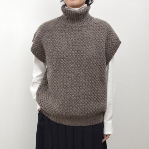 ANSPINNEN / Turtle neck Waffle Vest ANS-WK0094