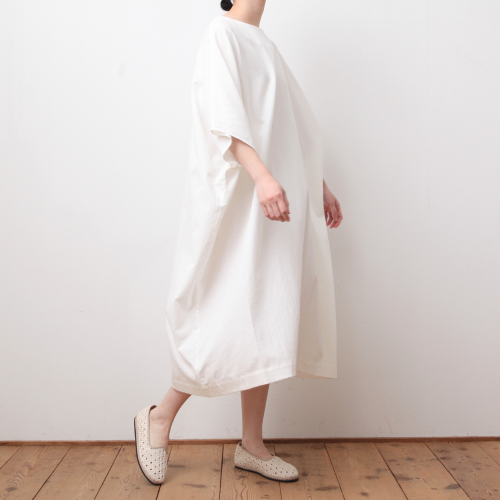 COSMIC WONDER /  Cotton flax poplin folk dress21CW17323ۡ