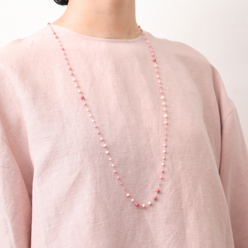 mikia / AIYANA long necklace pink opal