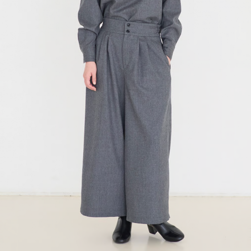 fruits of life / ウールタックパンツ【24AW226】