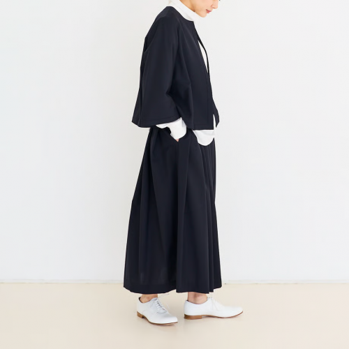 fruits of life / ウールタックスカート【25AW266】 ※受注制