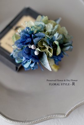  ۲֤Υ  Hydrangea Corsage BlueMos Green ֥롼ߥ⥹꡼ۤξʲ