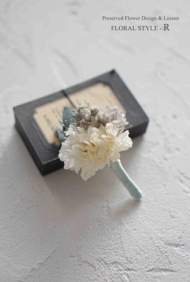  【紫陽花のミニコサージュ  Hydrangea mini Corsage】入学式・卒業式・セレモニーの商品画像