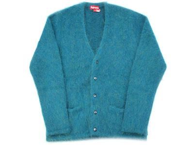 Supreme 'Heather Mohair Cardigan'モヘアカーディガン M TEAL