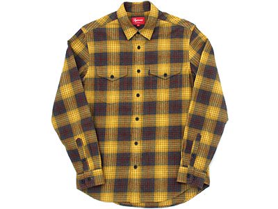 Supreme 'Ombre Plaid Shirt'オンブレチェック フランネルシャツ S