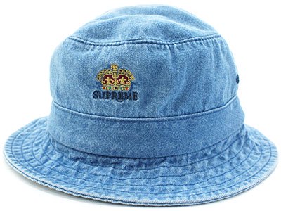 Supreme 'Crown Denim Crusher'クラッシャーハット Hat デニム M/L 