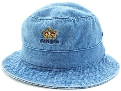 Supreme 'Crown Denim Crusher'クラッシャーハット Hat デニム M/L