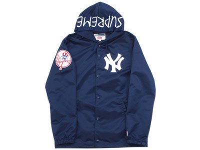 Supreme×New York Yankees ''47 Brand Satin Hooded Coaches Jacket ...