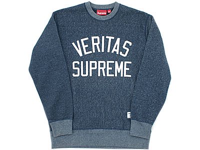 Supreme 'Veritas Heather Crewneck'スウェット クルーネック L