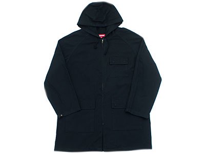 Supreme 'Twill Zip Parka'ツイルジップパーカー ロングジャケット M