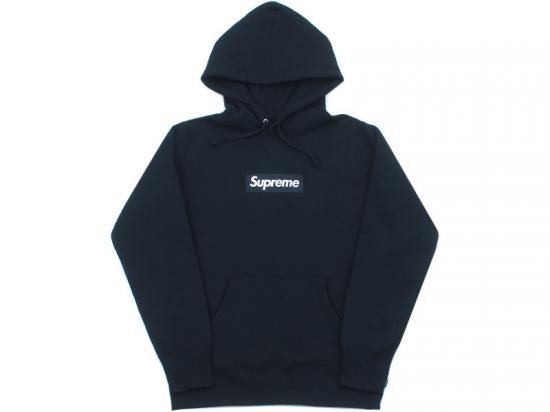 Supreme 2017AW Box Logo Hooded Sweatshirt シュプリーム ボックスロゴフーデッドスウェットシャツ プルオーバーパーカー ブラック サイズM【221213】【新古品】【me04】
