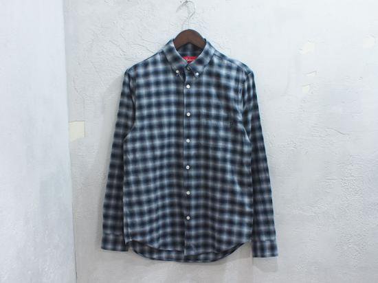 Supreme 16AW Mini Shadow Plaid Shirt S-