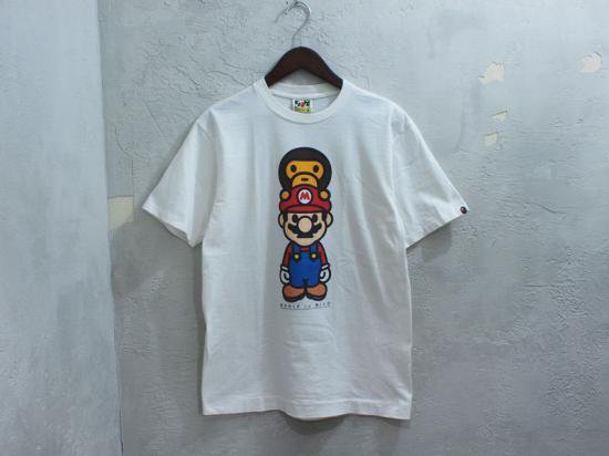 A BATHING APE×Nintendo NFS限定 'マイロ & マリオ'Tシャツ