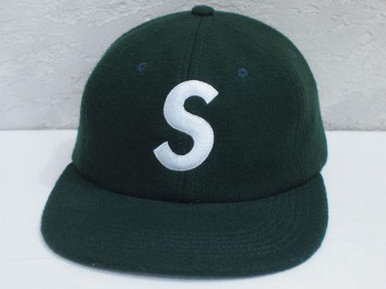 Supreme 'Wool S Logo 6 Panel Cap'キャップ Sロゴ ウール グリーン