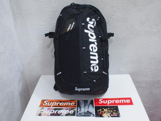 Supreme 'Backpack'バックパック ステッカー5枚付き 黒 Black
